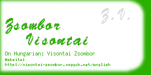 zsombor visontai business card